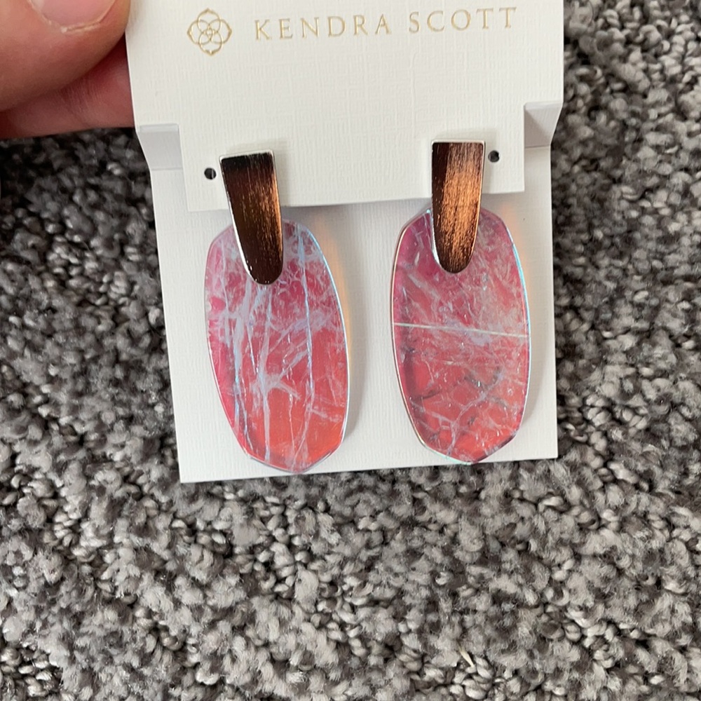 $ firm  Kendra Scott Amethyst Dichroic Earrings